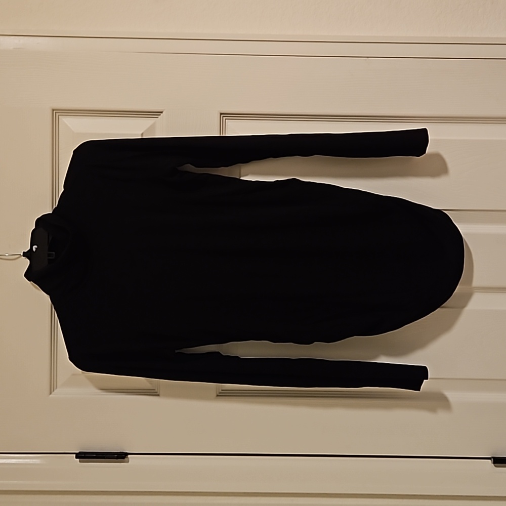 Black mockneck turtleneck